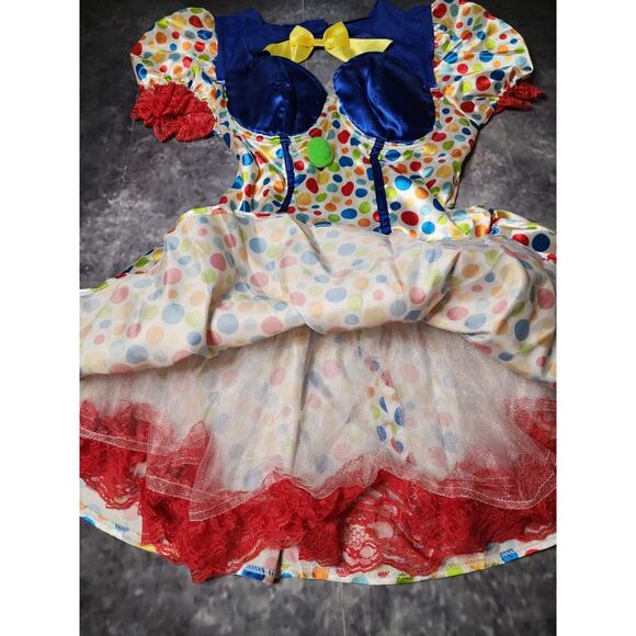 Spirit Halloween Pennywise Clown Costume Womens M Sexy Tulle Skirt Dress Horror - Picture 4 of 11